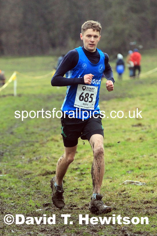 Senior mens 2022 North Eastern Harrier League, Thornley Farm, Peterlee, County Durham. Photo: David T. Hewitson/Sports for All Pics